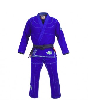 кимоно для Джиу Джитсу Fuji Suparaito BJJ Gi, Blue with Green